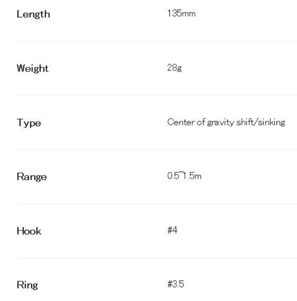 DUO Beach Walker 135 MD Sinking Lure ADA0119 (8294)