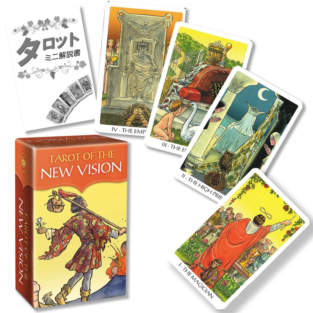 Tarot of the New Vision Mini Tarot Fortune Telling Method Japanese Instruction Manual Included Genuine Tarot Cards 78 Sheets