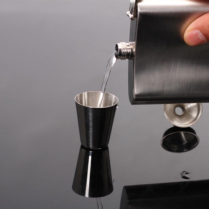 Высококачественные бутылки для вина из нержавеющей стали на 7 унций с подарочной коробкой, карманная фляжка, русские фляжки