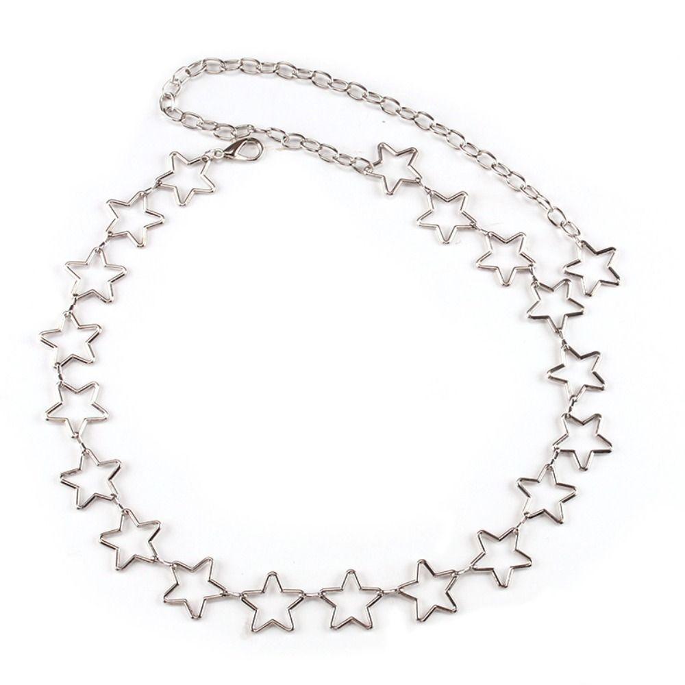 Japanese Style Star Waist Chain Punk Metal Chain Waistband All-match Y2k Chain Belt for Women