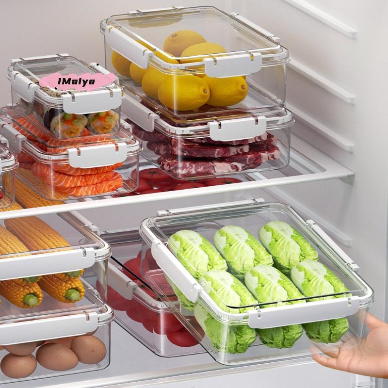 Контейнеры для хранения фруктов Контейнеры для свежих продуктов Прозрачный органайзер для фруктов в холодильник Многофункциональный ланч-бокс для приготовления еды