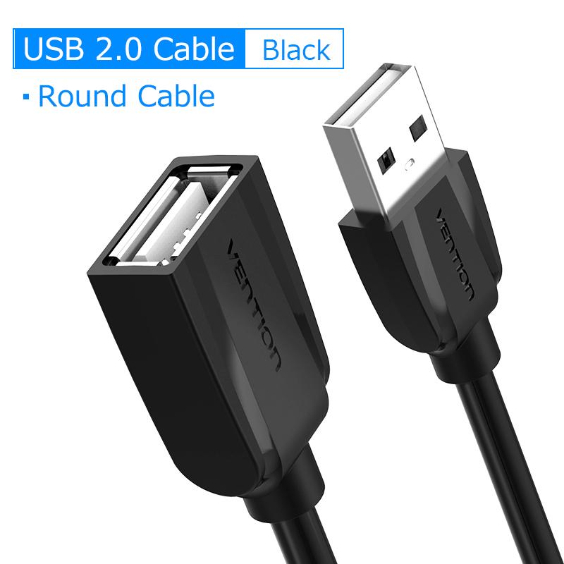 Vention USB-удлинитель USB 2.0 3.0 Удлинительный кабель для компьютерного ТВ 1 м 2 м 3 м