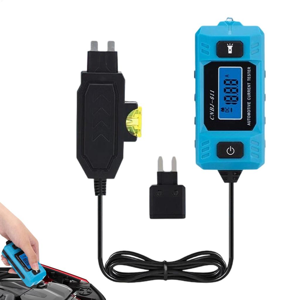 Автомобильный тестер цепей 20А 48В Пробник с передним светом Высокоточный искатель неисправностей автомобильных цепей с ЖК-экраном для дома