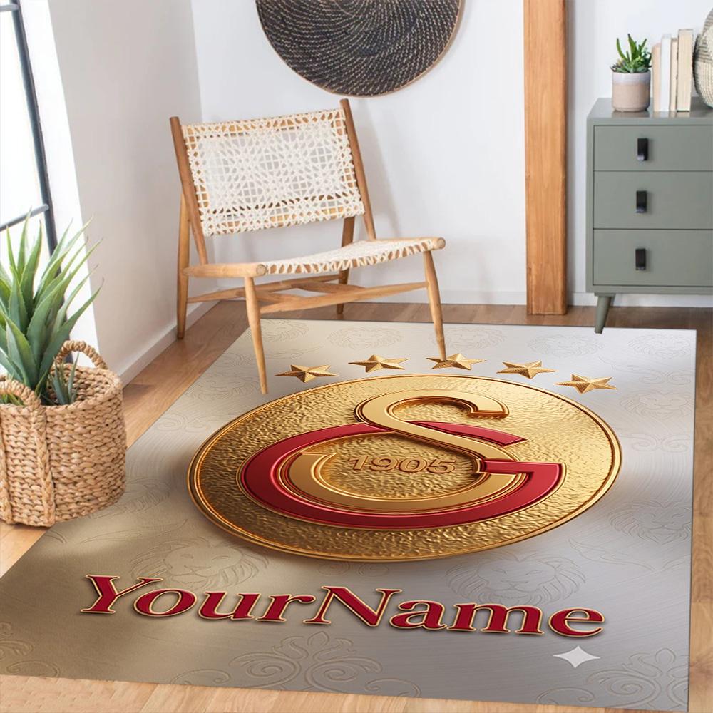 Galatasaray Personalized Name Area Rug Perfect For Hallway Dormitory Outdoor Playrooms Antislip Carpet Anime Office Decor