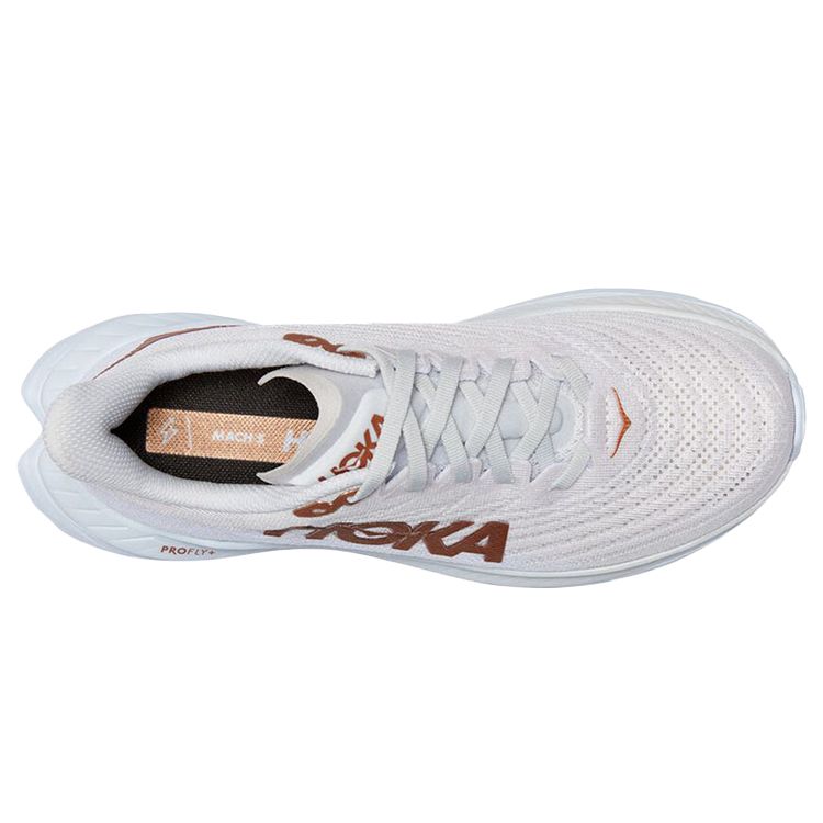 HOKA Mach 5 Бело-медные женские кроссовки 1127894-WCPP