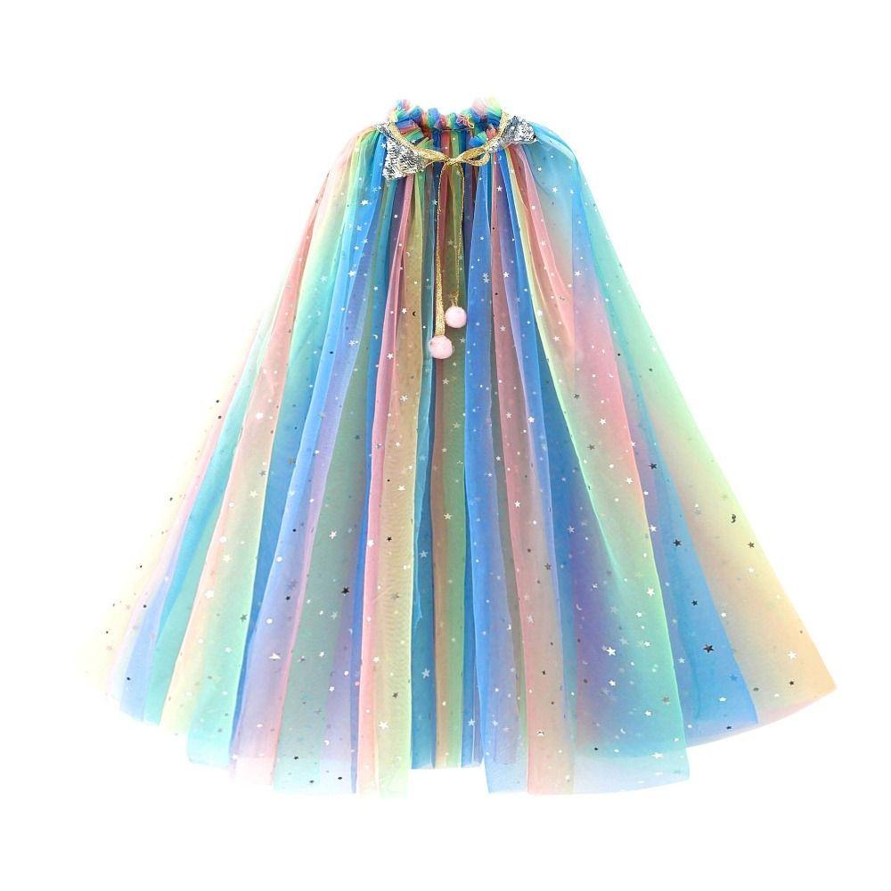 Sweet Girls Princess Cape Cute Girl Tulle Cloak New Children Costume Cloak
