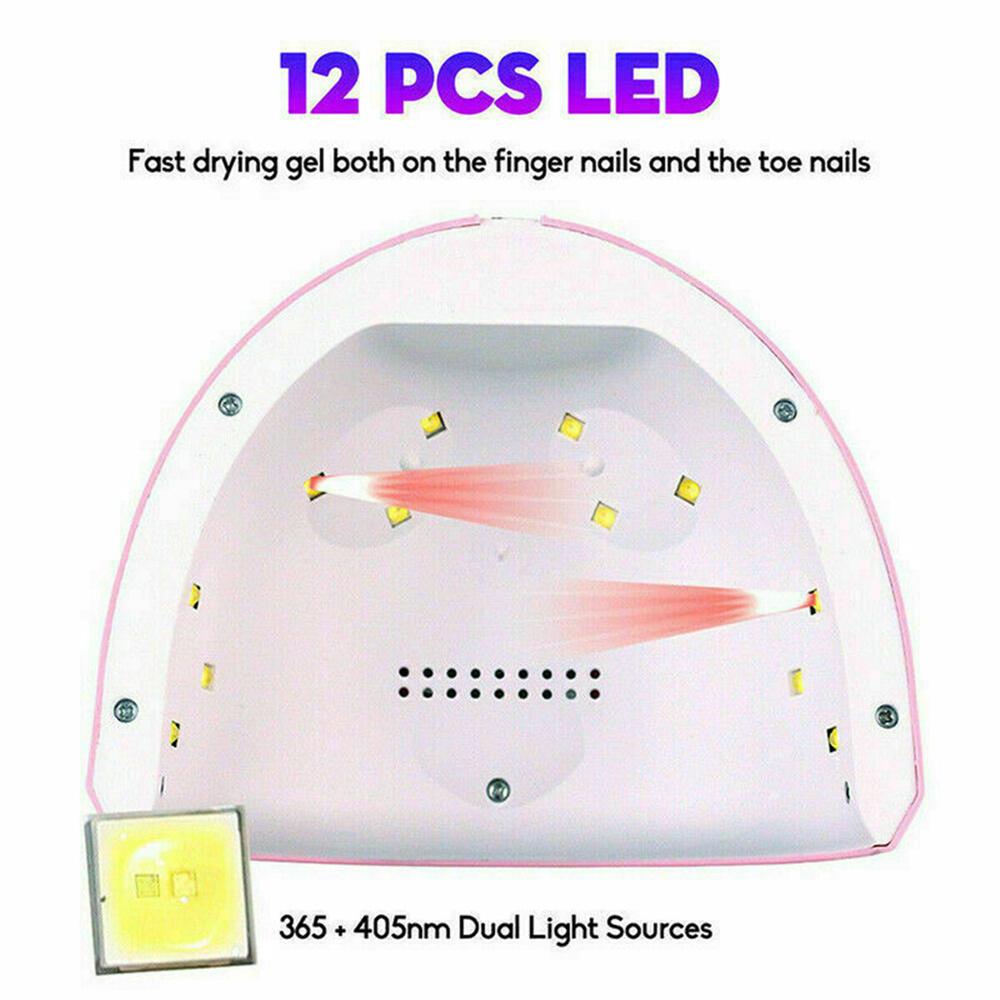 UV Lamp For Manicure 36W LED Nail Dryer Lamp Sun Light Curing All Gel Polish Drying Gel Varnish USB Smart Timing Nail Art Tools