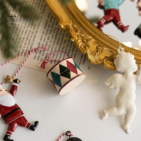 Рождественский кулон Изысканный Санта-Клаус Солдат Ангел Форма Рождественская елка Подвеска для праздничного украшения