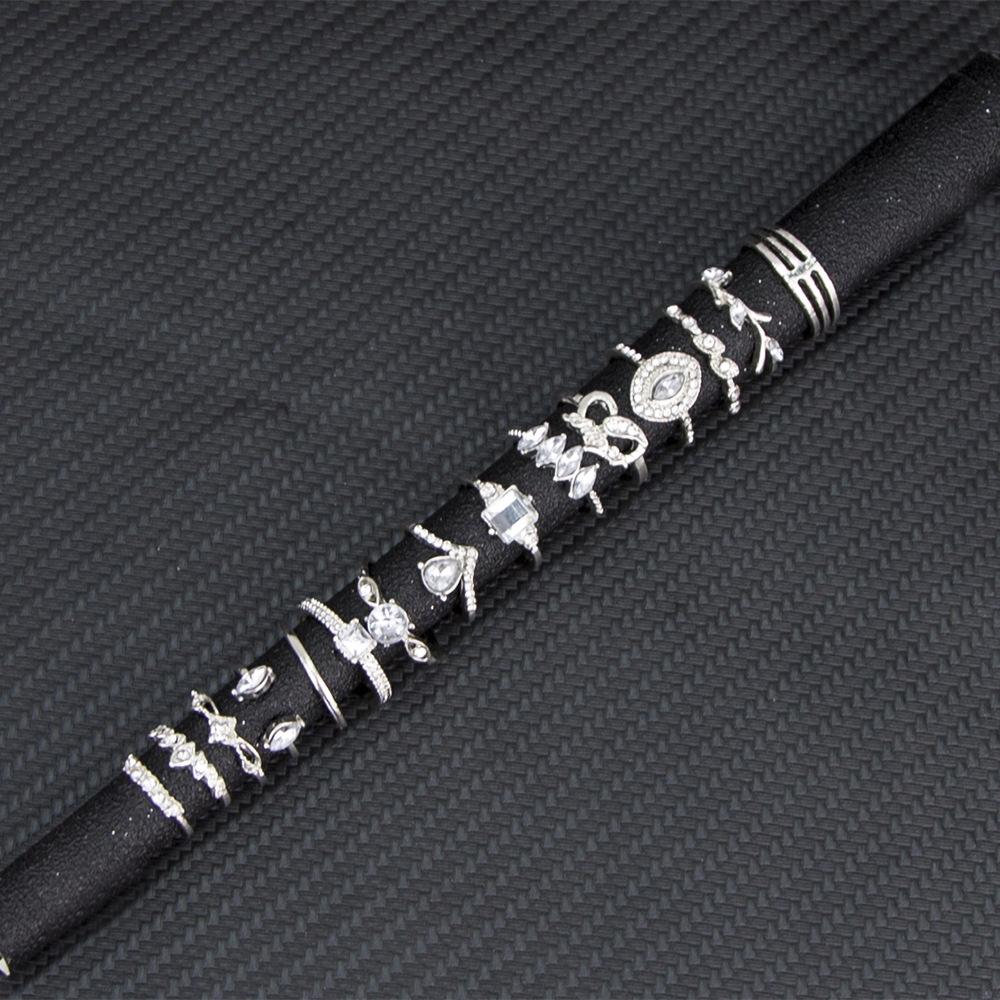 Silver Retro Punk Boho Ring Set 96