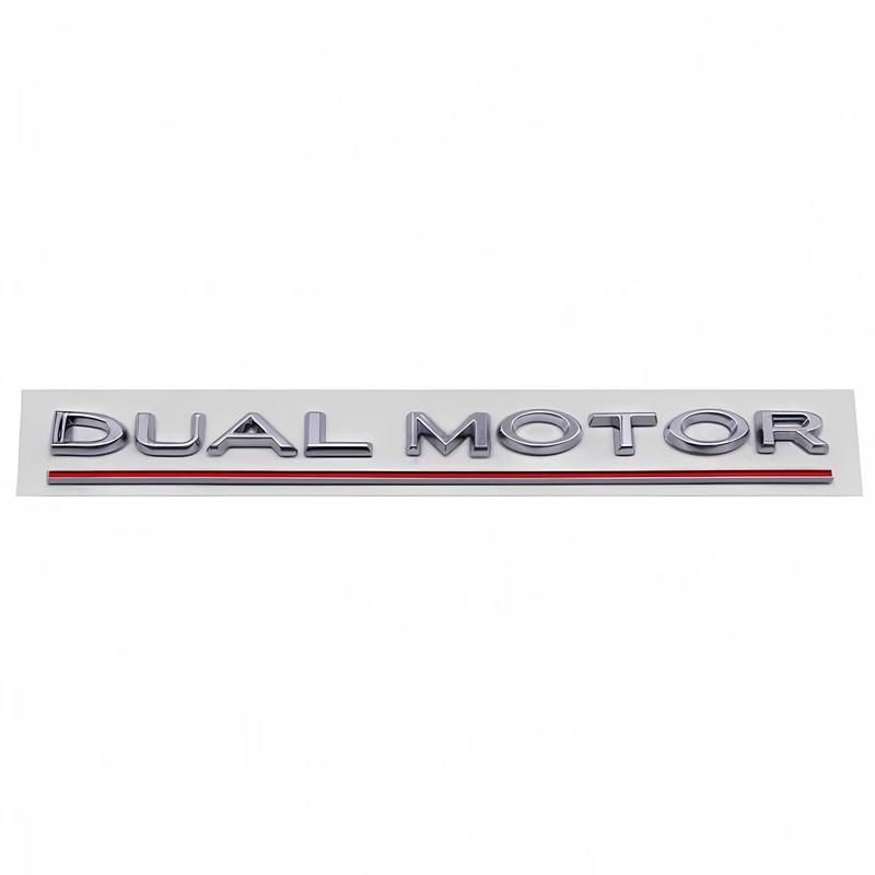 WDYEA1 Car Trunk Emblem Metal Stickers Decorative Decals Accessories For Tesla Model 3 Model S Model X Model Y Cybertruck Roadster