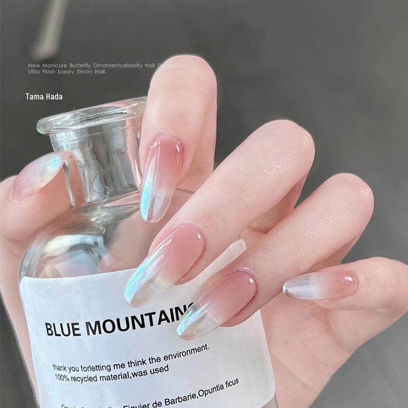 Пудра для зеркального маникюра Hailey's Moonlight Iridescent Fairy Pink