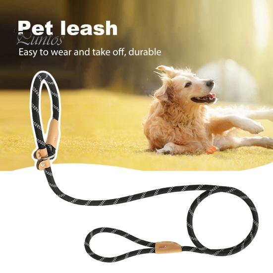 Прочный поводок для собак с удобной мягкой ручкой. Прочная веревка для лазания. Легко надевается. Прочный поводок без тяги для средних и крупных собак.