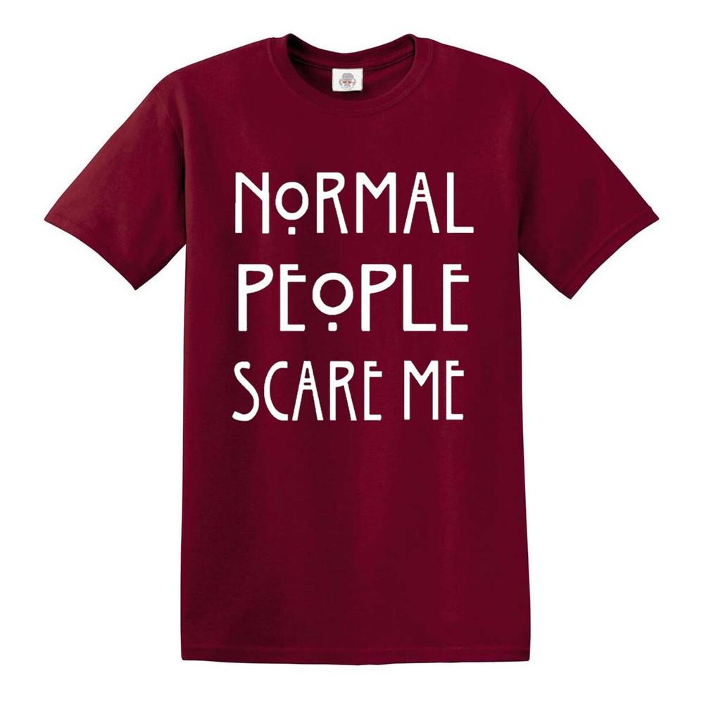 Normal people scare me t shirt funny goth rock punk gift novelty top tee