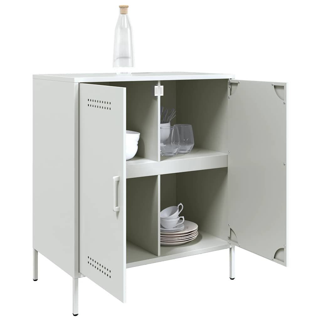 Sideboard White 68 x 39 x 79 cm Steel