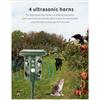 Ультразвуковой отпугиватель мышей, четыре рога, мощный отпугиватель птиц, репеллент для собак, солнечный репеллент для животных