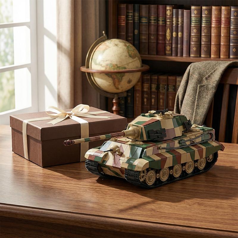 Военный Тяжелый Танк Королевский Тигр 2 Строительные Блоки MOC Армейская Бронетехника DIY Сборка Кирпичики Образовательная Игрушка Подарок для Взрослых 1780шт