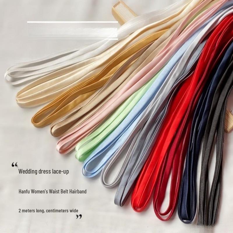 Кружевное свадебное платье с атласной лентой на шнуровке, бантом и повязкой для волос, прочное и универсальное для невест