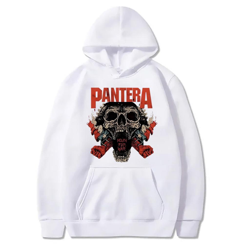 Vintage Pantera Band Rock Hoodies for Women/Men Oversized Sweatshirts High Street Pullovers Graphic Printing Clothing