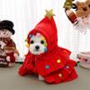 Soft Pet Christmas Tree Costume Comfortable Dog Transformation Cloak  Cosplay Party