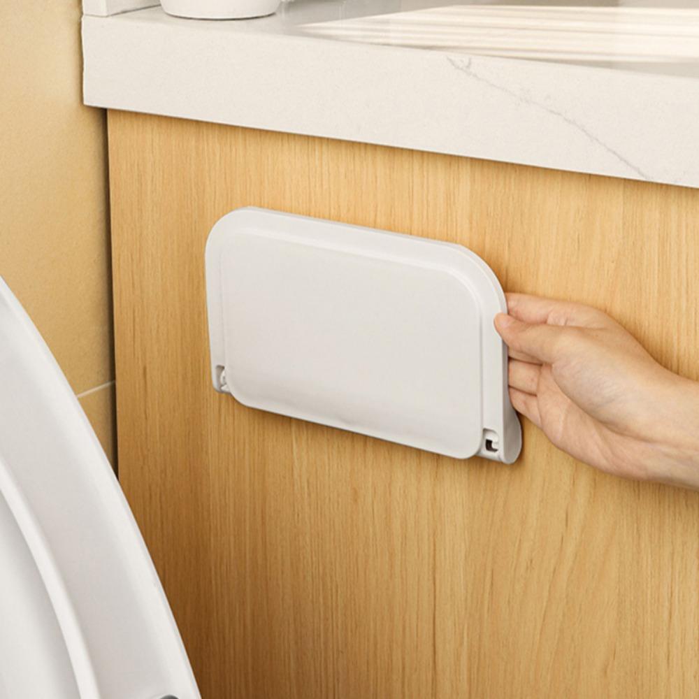 Складная настенная полка, экономящая место, складная стойка для хранения, держатель для телефона без перфорации, лоток для хранения маршрутизатора Wi-Fi, органайзер для ванной комнаты