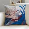 anime Blue Period Cushion Cover Soft  EasyWash Pillow Case  Versatile for Couch Bed Travel and Office