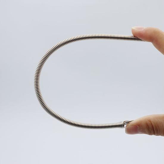 Spring Drawstring Threader Bendable DIY Rope Threader Clip Flexible Drawstring Threading Tool for Hoodies Shorts Pants Drawstring Replacement