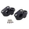 LKCCTK Motorcycle Handlebar Risers Handlebar Risers Handlepost 1 Set Black 22mm Handlebar Riser Mount Universal