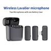 Mini Portable Noise Reduction Wireless Lavalier Microphone One To Two Vlog Audio Video Recording Microphone For IOS Android Type-C Plug-and-Play