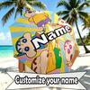 Custom Name Personalized Crayon Shin Print Umbrella, Auto Open Close, 8‑Rib Sturdy Frame, Commute Camping Hiking Use, Birthday Gift