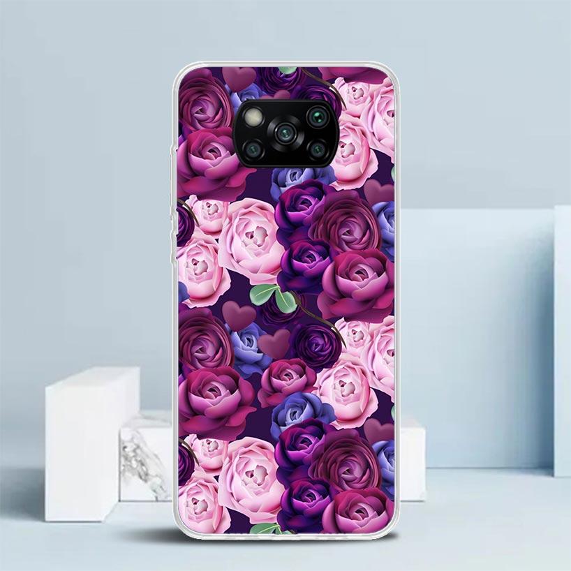 Purple Lavender Flowers Phone Case For Xiaomi Poco F7 Ultra X5 X6 X7 Pro M7 Redmi 15C 15 13C 13 12C 12 10C 10 10A 9 9C 9A 9T Cov