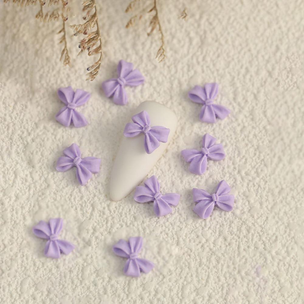 10PCS Bow Accessories Supplies 3D Rhinestone New Manicure Design  Hairclip