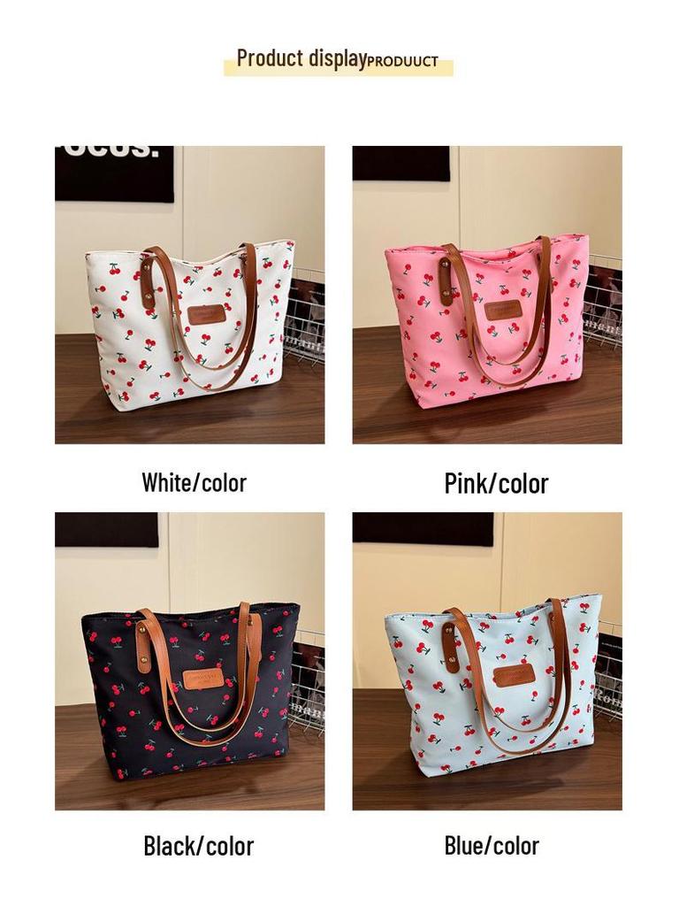 Trendy Women's Versatile Large-Capacity Print Tote Bag