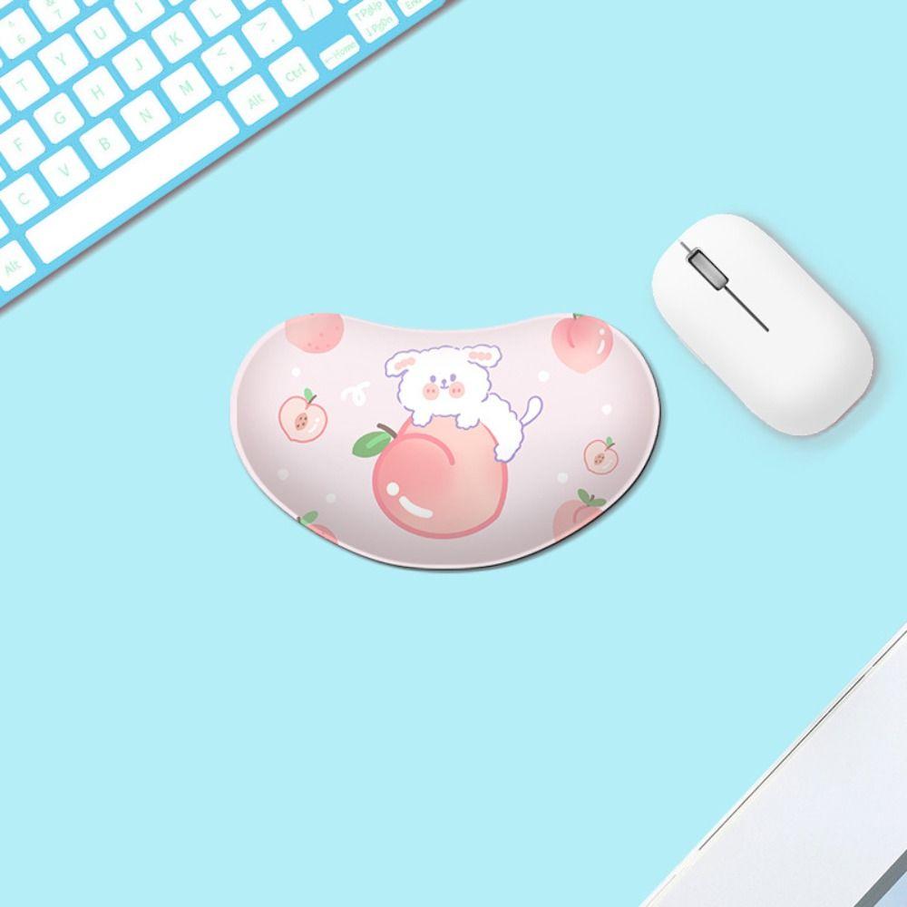 Резиновый коврик для мыши с рисунком из мультфильма, подставка для запястья, противоскользящий, противоскользящий коврик для мыши, подставка для запястья, женский