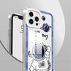 Shockproof Cartoon Astronaut Crystal Case Full Cover Camera Protection Transparent Soft Phone Casing for Huawei Honor iPhone Infinix Tecno
