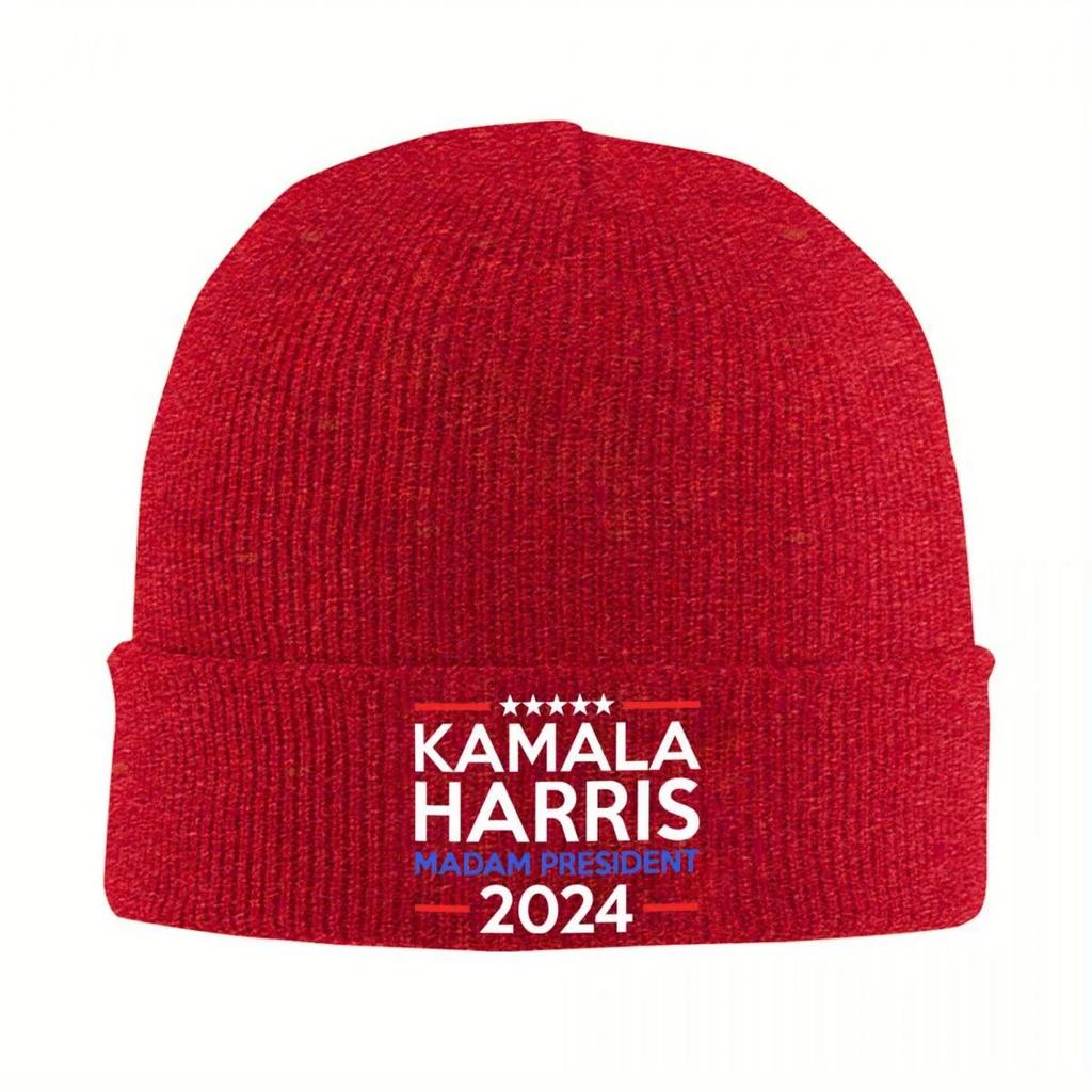 Новая шапка-бини Kamala Harris Madam President для женщин, унисекс, зимняя, акриловая, теплая