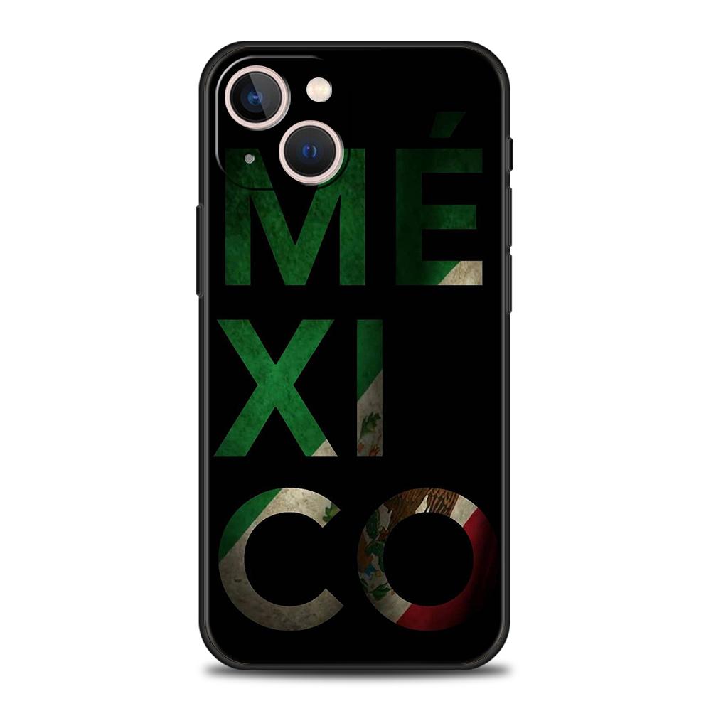 Роскошный мягкий чехол из ТПУ для iPhone 17 Air 16E 16 11 15 14 Pro MAX 12 13 7 8 Plus X XR XS SE 2022 Чехол с флагом Мексики
