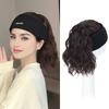 Synthetic Short Curly Ponytail Hat Wig Natural Fake Hair Extension Wig Wiht Hat Adjustable Shade Baseball Cap Wig