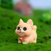Fashion Anti-fade Sweet Expression Cartoon Fairy Garden Vivid Mini Dog Figurine for Living Room