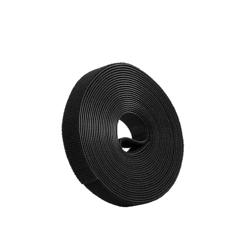 1 Roll Self Adhesive Reusable Cable Tie Nylon Fastener Hook & Strap Cord Ties 2cm x 5m