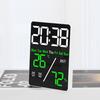 Многофункциональный большой экран цифровой будильник регулировка яркости влажность температура дисплей настольные часы