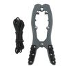 Kayak Brush Gripper Stainless Steel Anchor Grip Toothed Clips with 16ft Length Paracord, Fishing Boat Canoe Camping Accessories