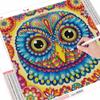 5D Full Drill Square Diamond Painting Owl Picture Of Rhinestone Diamond Embroidery Animal Cross Stitch Handmade Gift