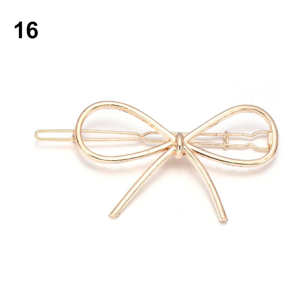 Gift Shiny Hair Accessories Snap Barrette Metal Hair Pin Hairgrip Girls Hair Clips