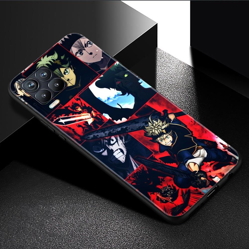 Чехол для телефона Oppo Realme GT 8 7 6 5 Pro C3 C11 C21 C21Y C20A XT X7 X50 Pro, ультра силиконовый чехол, черный корпус, аниме, черный клевер
