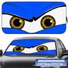 Глаза дьявола 70x150см Мультяшный автомобиль Солнцезащитный экран Лобовое стекло Козырек на переднее окно Солнцезащитный козырек Защита от солнца Автоаксессуары