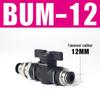 Pneumatic BUC-6-10 Hand Valve: 8mm Air Hose, 12mm Manual Straight Valve with Quick Connect Fitting