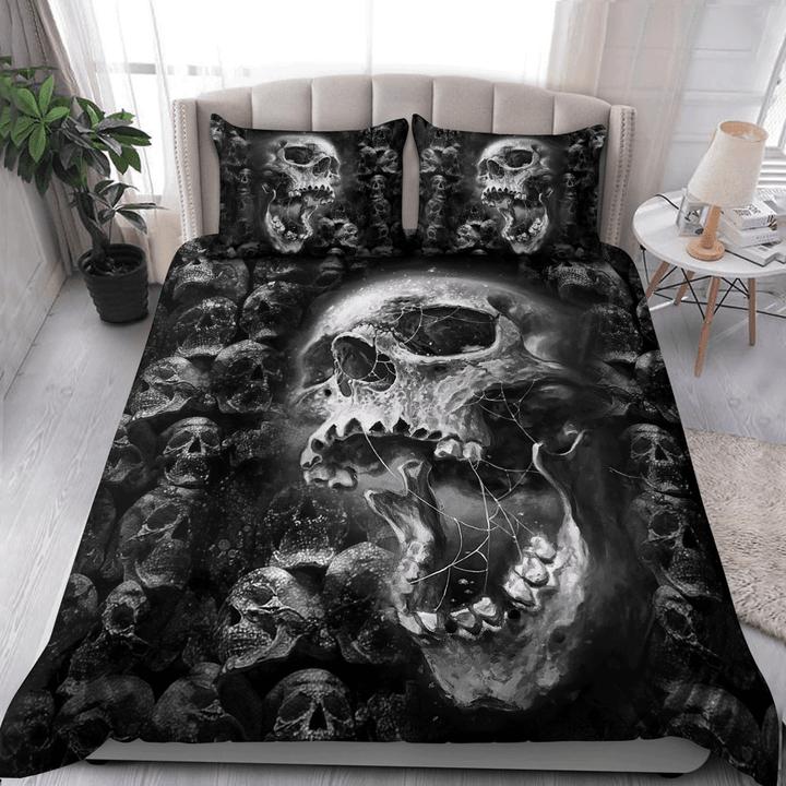 Комплект постельного белья с принтом черепа, пододеяльник, мягкое одеяло, наборы подарков, подарок для папы