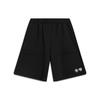 Sports Life Series Logo Embroidered Elastic Waist Straight Shorts Men Bottoms Black AKST759-1