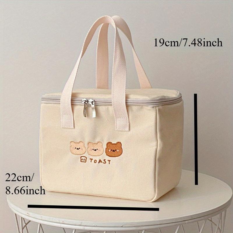 Женская милая сумка для обеда, изолированная парусиновая сумка-холодильник для девочек, термосумка из алюминиевой фольги, термопищевая коробка, семейный школьный контейнер для пикника, ужина