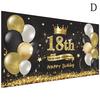 11 стилей Bday Party Decor Happy Birthday Backdrop Birthday Flag Balloons 18th 30th